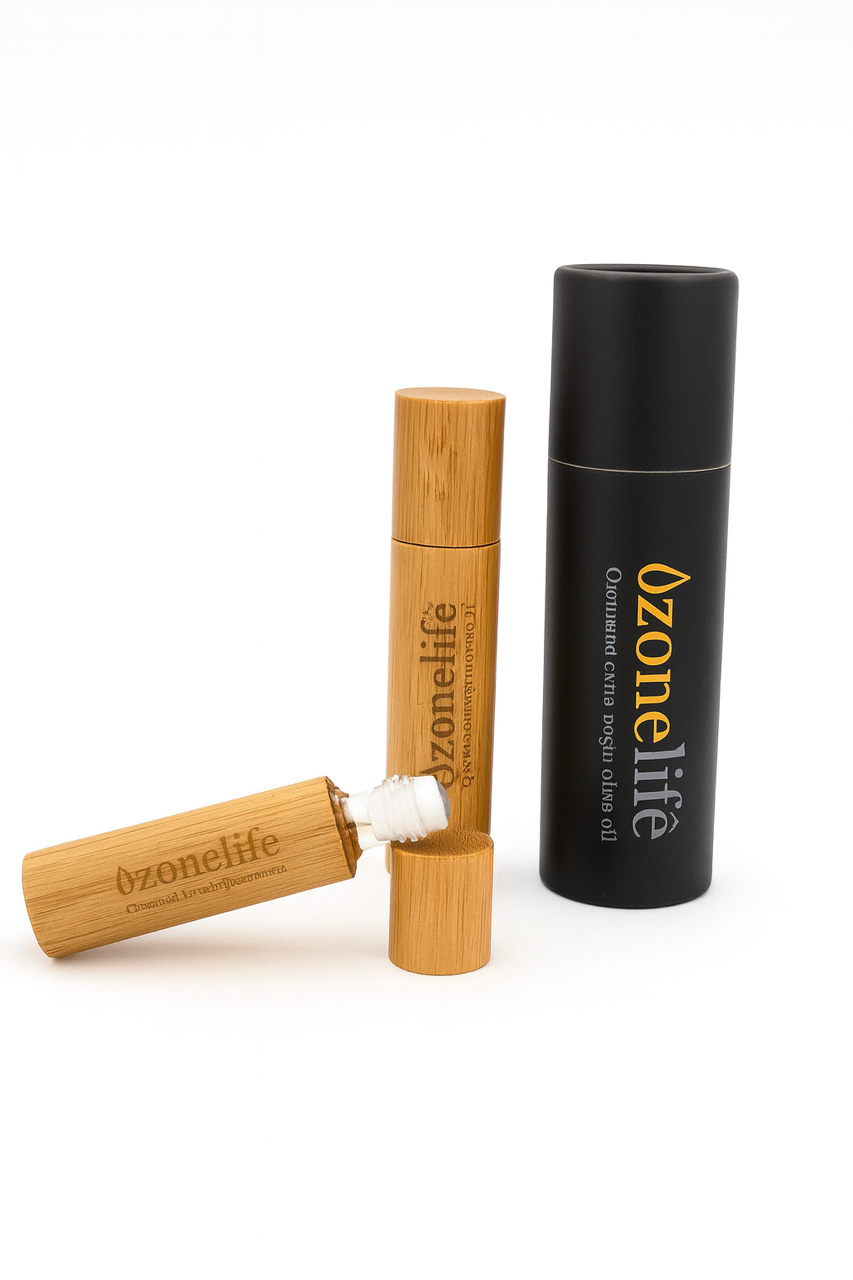 Ozonelife® – Ozonated Extra Virgin Olive Oil with Lavender Essence (10 ml Roll-On)