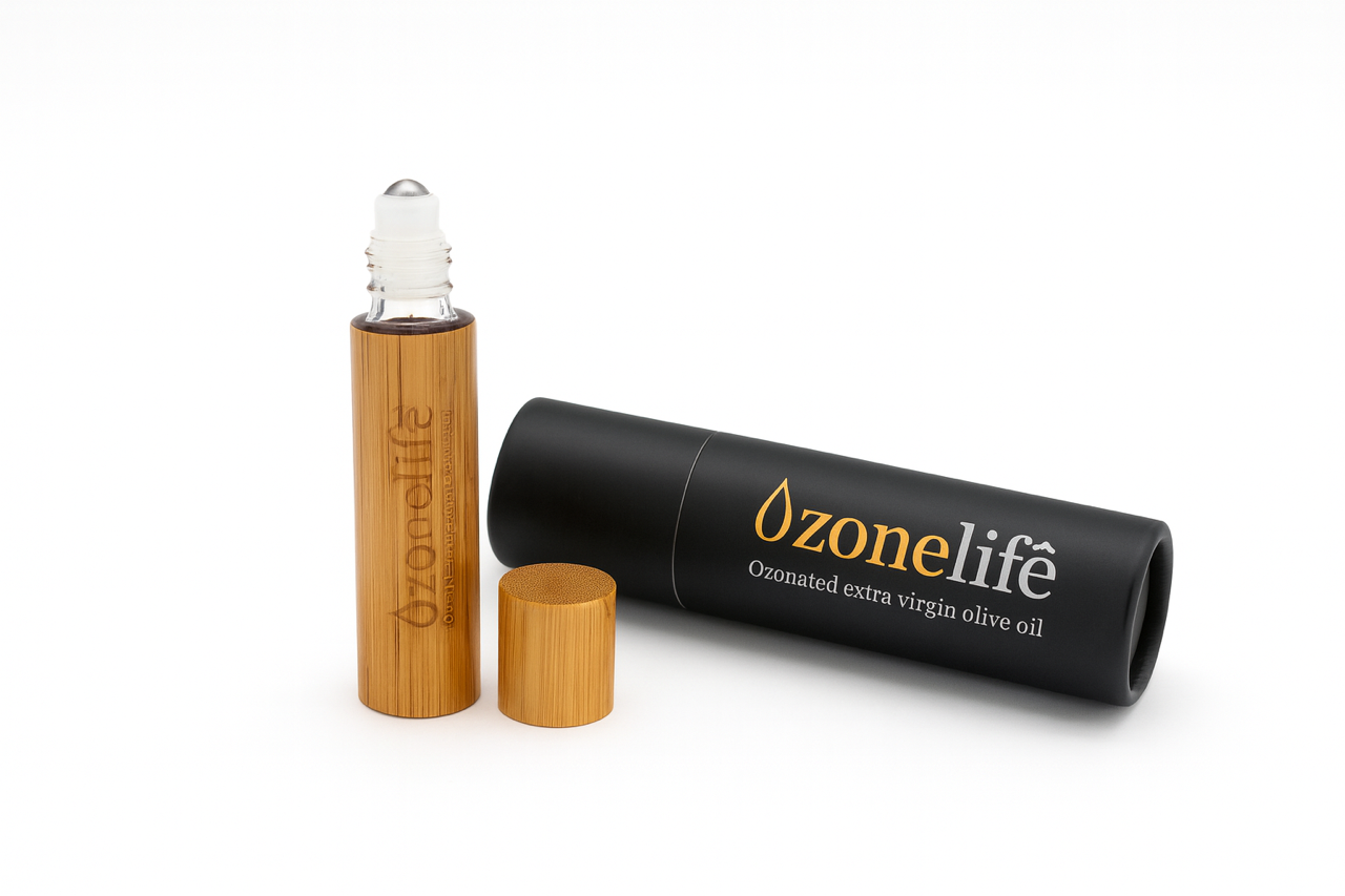 Ozonelife® – Ozonated Extra Virgin Olive Oil with Lavender Essence (10 ml Roll-On)