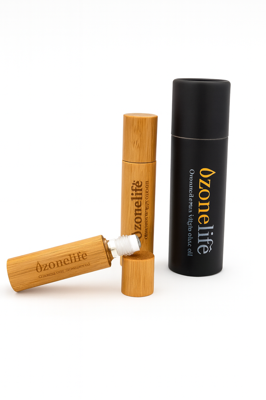 Ozonelife® – Ozonated Extra Virgin Olive Oil with Lavender Essence (10 ml Roll-On)
